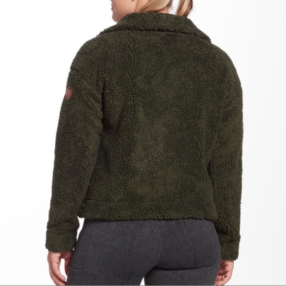 Alpine Design Talia Ridge Sherpa Jacket Green Womens Full Zipper Size X-Small - Picture 2 of 7